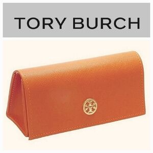 TORY BURCH Signature Orange Hardshell Sunglass Eyewear Case
